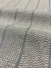 Load image into Gallery viewer, Lee Jofa Larkin Soft Steel Blue Architecture Geometric Stripe Woven Upholstery Fabric STA 6403