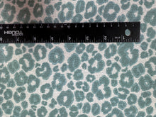Load image into Gallery viewer, Kravet Design Sea Island Leopard Pattern Aqua White Indoor Outdoor Water Resistant Upholstery Fabric STA 6213