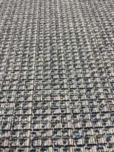 Load image into Gallery viewer, Brunschwig &amp; Fils Kerlin Blue Ivory Taupe Basketweave Texture Water Resistant Heavy Woven Fabric STA 6415