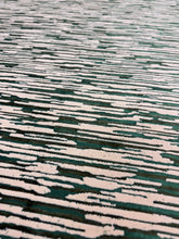 Load image into Gallery viewer, Pollack Associates Vail 5154/04 Evergreen Hospitality Abstract Vertical Stripe Velvet Fabric STA 6411