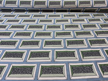 Load image into Gallery viewer, High-End Rubelli Dappled Brick Sky Blue By Artist Luke Edward Hall Features Three Dimensional Brick Pattern Woven Upholstery Fabric