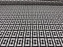 Load image into Gallery viewer, Dedar Crochet Home Sweet Home Ebano Brown White Macro Tweed Knitted Jacquard Pattern Heavy Duty Woven Upholstery Fabric