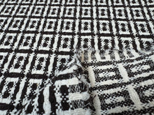 Load image into Gallery viewer, Dedar Crochet Home Sweet Home Ebano Brown White Macro Tweed Knitted Jacquard Pattern Heavy Duty Woven Upholstery Fabric
