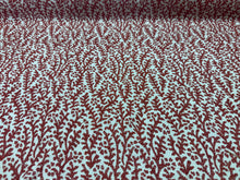 Load image into Gallery viewer, Duralee Chay Saffrom Red Coral Jacquard Woven Upholstery Fabric STA 6220