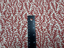 Load image into Gallery viewer, Duralee Chay Saffrom Red Coral Jacquard Woven Upholstery Fabric STA 6220