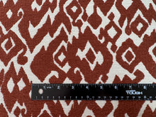 Load image into Gallery viewer, Astoria Brick Chenille Damask Beige Linen- Like Background Crypton Green Woven Upholstery Fabric