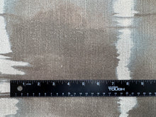 Load image into Gallery viewer, Kravet Baturi Dusk Abstract Horizontal Stripe Tie-Dyed Ombré Watercolor Brown Teal White Upholstery Fabric
