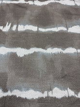 Load image into Gallery viewer, Kravet Baturi Dusk Abstract Horizontal Stripe Tie-Dyed Ombré Watercolor Brown Teal White Upholstery Fabric