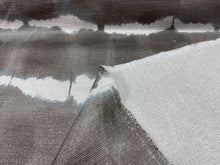 Load image into Gallery viewer, Kravet Baturi Dusk Abstract Horizontal Stripe Tie-Dyed Ombré Watercolor Brown Teal White Upholstery Fabric