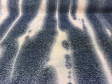 Load image into Gallery viewer, Black Edition By Romo Xenia Orion 9145/01 Spray Dyed Navy Blue Cream Striking Chunky Chenille
Water Resistant Heavy Upholstery Fabric