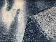 Load image into Gallery viewer, Black Edition By Romo Xenia Orion 9145/01 Spray Dyed Navy Blue Cream Striking Chunky Chenille
Water Resistant Heavy Upholstery Fabric