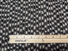 Load image into Gallery viewer, Maxwel Langtry 819 Terrier Geometric Pattern Black White Dots Beige Stripes Texture Water Resistant Indoor Outdoor 
Upholstery Fabric