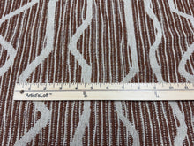 Load image into Gallery viewer, Zine Northiam Z653 Spiced Beige Brown Dynamic Abstract Stripe Vertical Weave Texture Heavy Upholstery Fabric