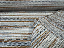 Load image into Gallery viewer, Pollack Austin Pony Chenille Boucle Yarns Weave Dynamic Multi Colored Stripe High Performance Woven Fabric