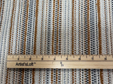 Load image into Gallery viewer, Pollack Austin Pony Chenille Boucle Yarns Weave Dynamic Multi Colored Stripe High Performance Woven Fabric