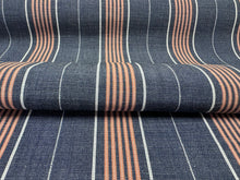 Load image into Gallery viewer, Perennials Canal Stripe Vintage Blue 833-377 Indoor Outdoor Upholstery Fabric