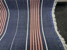 Load image into Gallery viewer, Perennials Canal Stripe Vintage Blue 833-377 Indoor Outdoor Upholstery Fabric