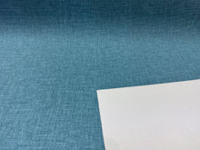 Load image into Gallery viewer, Heavy Duty Linen Texture Teal MCM Mid Century Modern Faux Leather Upholstery Vinyl