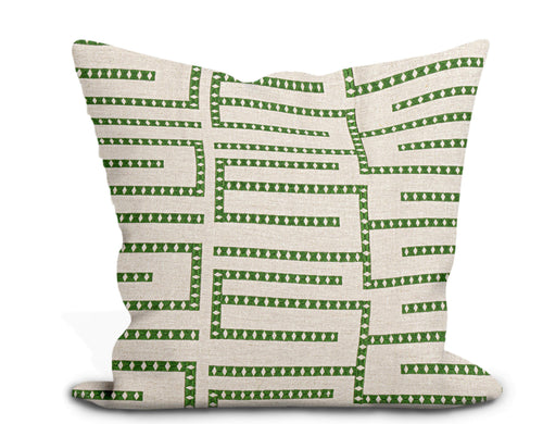 thibaut architect embroidery pillow