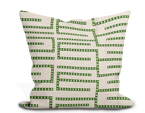 thibaut architect embroidery pillow