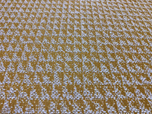 Load image into Gallery viewer, Misia Aristide Gold Ivory Heavy Luxury Texture  Right Angle Triangle Pattern Woven Upholstery Fabric STA 6398