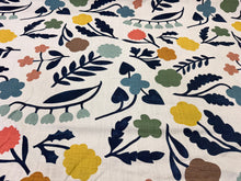 Load image into Gallery viewer, Christopher Farr
Array Dark Indigo By Makoto Kagoshima Chariots On Fire Hand Printed in England Linen Fabric STA 6405