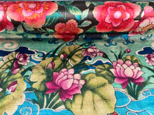 Load image into Gallery viewer, Osborne &amp; Little Stunning Made in Italy Palazzo Torcello Raspberry/Peacock/Mint Velvet Fabric STA 6406