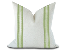 Load image into Gallery viewer, Custom Made Pillow Cover with Thibaut Cecily Tape in Apple / Self-Piping