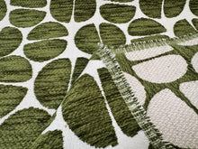 Load image into Gallery viewer, Pierre Frey Petites Noix Outdoor Cactus Mossy Green Split Circle Nut Pattern Performance Woven Upholstery Fabric STA 6433