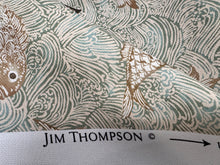 Load image into Gallery viewer, Jim Thompson Meena Morning Light Iconic Barramundi Fish Performance Outdoor Print Fabric STA 6448