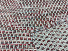 Load image into Gallery viewer, Colefax &amp; Fowler Cowtan &amp; Tout Lindsey Sand Tomato Red Basket Weave Upholstery Fabrics