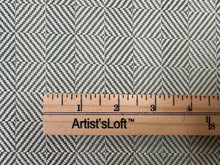 Load image into Gallery viewer, Perennials Chelsea Square Leaf Green Cream Geometric Diamond Pattern Indoor/Outdoor Water Resistant Fabric STA 6452