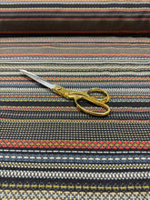 Load image into Gallery viewer, Paul Smith Point Maharam Slate Khaki Black Blue Red Green Stripe Upholstery Fabric STA 5050