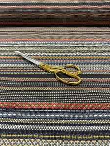 Paul Smith Point Maharam Slate Khaki Black Blue Red Green Stripe Upholstery Fabric STA 5050