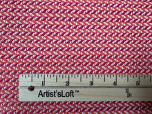 Load image into Gallery viewer, Designer Performance Herringbone Weave V Shaped Twill Pattern Texture Red Orange White Woven Upholstery Fabric