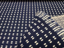 Load image into Gallery viewer, C &amp; C Milano Rua Biloba Blue White Durable High Performance Geometry Pattern Upholstery Fabric