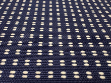 Load image into Gallery viewer, C &amp; C Milano Rua Biloba Blue White Durable High Performance Geometry Pattern Upholstery Fabric