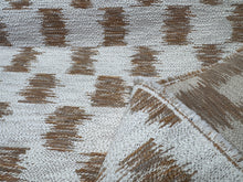 Load image into Gallery viewer, Candor Mellow Gold Yellow Chenille Ikat Design Water Stain Resistant Luxurious Jacquard Texture Upholstery Fabric