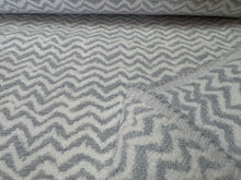Load image into Gallery viewer, Kravet Basics MariaFlora Onda Seafoam High Performance Luxury Zig Zag Pattern Woven Solution-Dyed Acrylic Chenille Outdoor Upholstery Fabric
