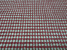 Load image into Gallery viewer, Kravet Queen Guaranteed In Stock Heavy Duty Small Scale Geometric Weave Red White Beige Water Resistant Woven Upholstery Fabric