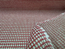 Load image into Gallery viewer, Kravet Queen Guaranteed In Stock Heavy Duty Small Scale Geometric Weave Red White Beige Water Resistant Woven Upholstery Fabric