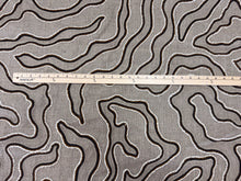 Load image into Gallery viewer, LARSEN Baya Linen Beige Ground Inspired By Organic Natural Formation Sand Furrows Scenery Design Crewel Work Embroidery Cream White Earthy Brown Woven Fabric
