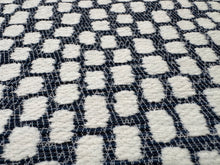Load image into Gallery viewer, Kravet Step Above Blue White Indoor Outdoor Chenille Textured Small Scale Geometric Pattern Heavy Duty Upholstery Fabric