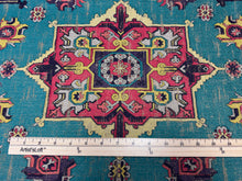 Load image into Gallery viewer, Clarke &amp; Clarke Malatya Aqua Heavy Duty Intricately Woven With A Turkish Inspired Kilim Geometric Design Indoor 
Upholstery Fabric