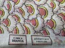 Load image into Gallery viewer, Casa Branca Palampore Petal Salmon &amp; Roman Pink Yellow
Ancient Tree Of Life Motif 
Linen Printed Fabric