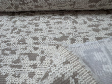 Load image into Gallery viewer, Contemporary Texture Cut Boucle Yards Off White Beige Stain Resistant Heavy Durable Woven Upholstery Fabric