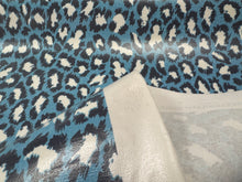 Load image into Gallery viewer, Kravet Design Diane von Furstenberg Spotted Cat Capri Blue White
Laminated Surface Water Stain Repellent Fabric