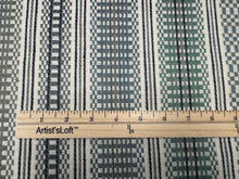 Load image into Gallery viewer, Remnant Zak + Fox Ophir Green Charcoal Stripe Indoor Outdoor Upholstery Fabric 
 STA 6316