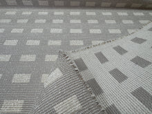 Load image into Gallery viewer, Rose Tarlow Melrose House Mosaic Carrick Beige Cream Geometric Woven Texture Reversible Upholstery Fabric