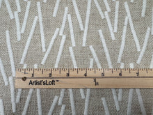 Load image into Gallery viewer, Larsen All Over Embroidered Skewed Lines Reyes Pearl Geometric Embroidered Texture Upholstery Fabric STA 6328